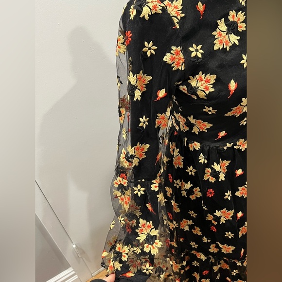 Floral Maxi Dress with Bell Sleeves - Picture 8 of 10